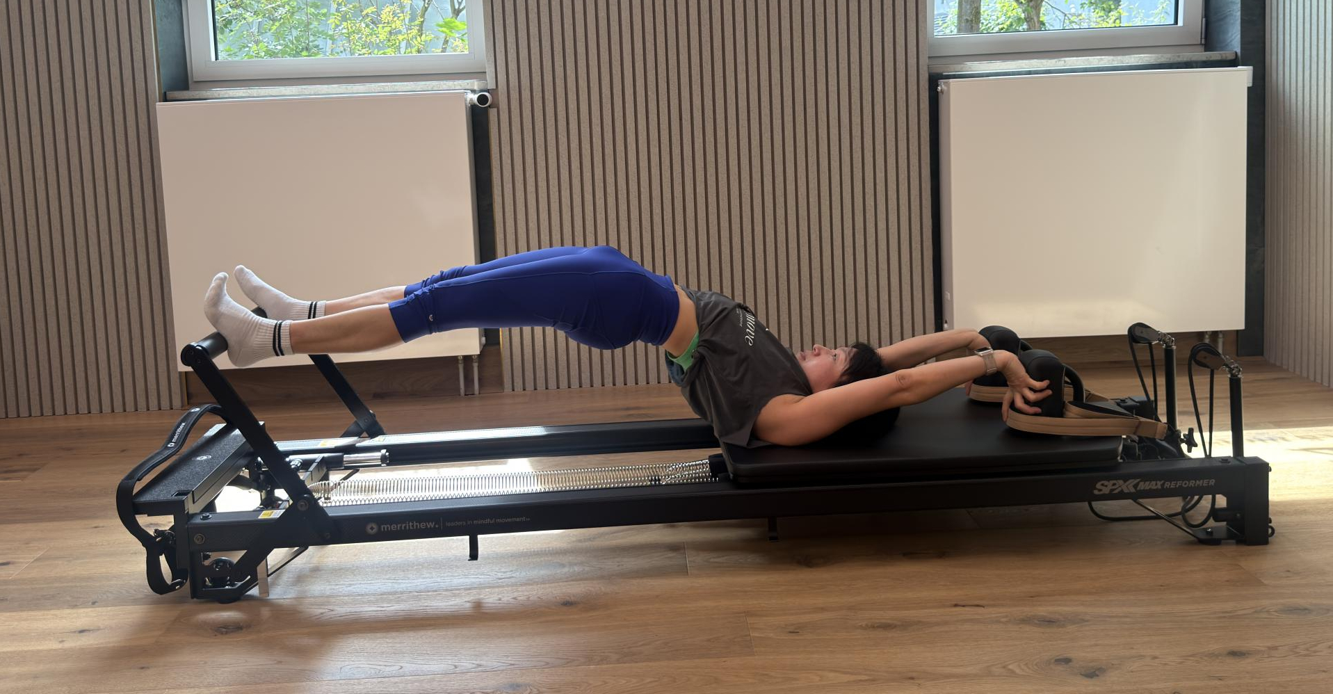 Pilates Training auf hochwertigen Reformern bei Relax & Move